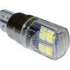 LED žárovka T10, 10-30 V, 8× SMD3030, bílá
