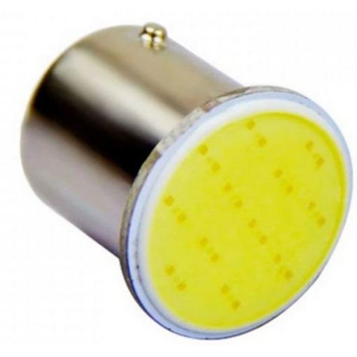 LED žárovka Ba15S, 12 V DC, bílá, COB