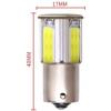 LED žárovka Ba15S 12 V, bílá, 4× COB