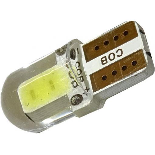 LED žárovka T10 12 V, bílá, COB, silikonový kryt