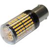 LED žárovka BaU15S 12 V oranžová, 144× SMD3014, 30 W