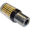 LED žárovka BaU15S 12 V oranžová, 144× SMD3014, 30 W