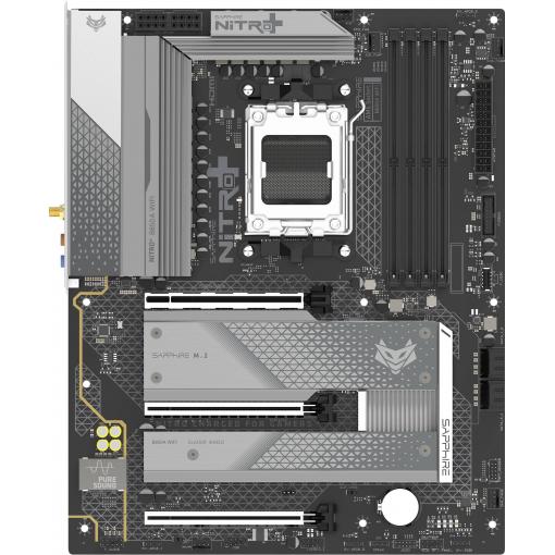 Sapphire 52123-03-40G Základní deska Socket (PC) AMD AM5 Tvarový faktor ATX Čipová sada základní desky AMD® B850