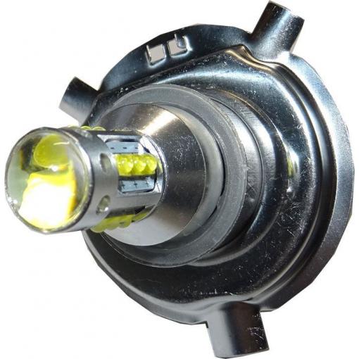 LED žárovka H4 12-24 V, bílá, 16× LED dioda