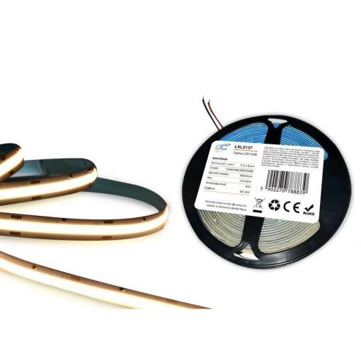 LED pásek 24V IP20 bílá teplá 5m LTC LXL5137
