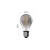 Žárovka DECO SMOKED LED E27 4,5W flame EMOS Z55311