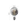 Žárovka DECO SMOKED LED E27 4,5W flame EMOS Z52311