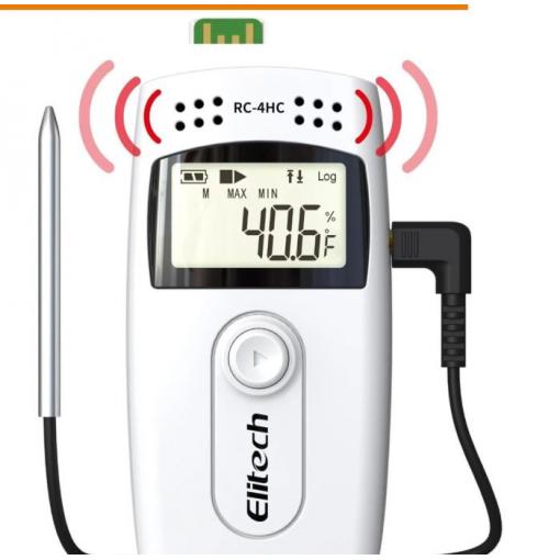 Datalogger Elitech RC-4HC, teploměr a vlhkoměr se sondou, USB