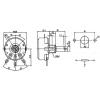 Otočný potenciometr WTH118-1A 220 kΩ, 2 W, hřídel 6 mm