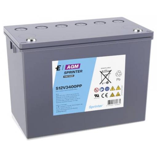 Exide S12V3400PP olověný akumulátor olověný se skelným rounem 92.8 Ah 12 V 1 ks