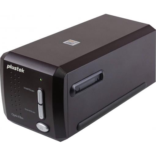 Plustek OpticFilm 8300i SE filmový skener, skener diapozitivů Funkce odstranění prachu a škrábanců: Software Infračervené dálkové ovládání, LED osvětlení