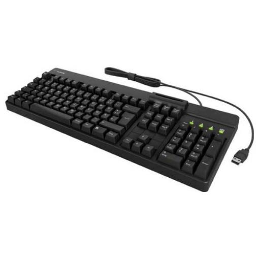 Keysonic KSK-8040U-CR (DE) kabelový klávesnice německá, QWERTZ černá