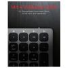 Keysonic KSK-8023BTRF (DE) bezdrátový, Bluetooth® klávesnice německá, QWERTZ antracitová, černá nabíjecí