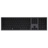 Keysonic KSK-8023BTRF (DE) bezdrátový, Bluetooth® klávesnice německá, QWERTZ antracitová, černá nabíjecí