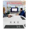 Keysonic KSK-8023BTRF (DE) bezdrátový, Bluetooth® klávesnice německá, QWERTZ antracitová, černá nabíjecí