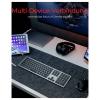 Keysonic KSK-8023BTRF (DE) bezdrátový, Bluetooth® klávesnice německá, QWERTZ antracitová, černá nabíjecí