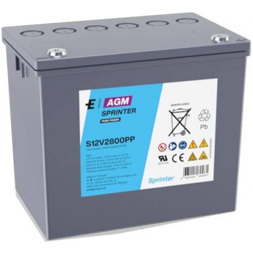 Exide S12V2800PP olověný akumulátor olověný se skelným rounem 69.5 Ah 12 V 1 ks