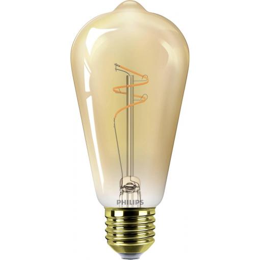 Philips 8721103049056 LED E27 spirálový tvar 3.1 W = 25 W zlatá, jantar 1 ks