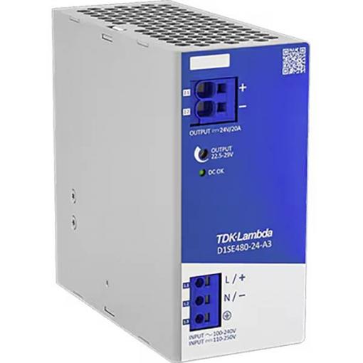 TDK-Lambda D1SE480-24-A3 síťový zdroj na DIN lištu 480 W Obsah 1 ks
