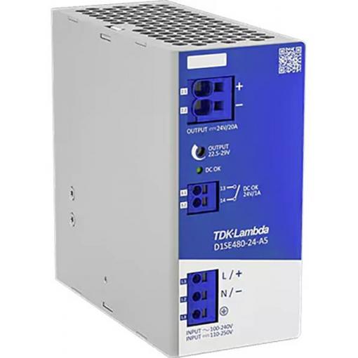 TDK-Lambda D1SE480-24-A5 síťový zdroj na DIN lištu 480 W Obsah 1 ks