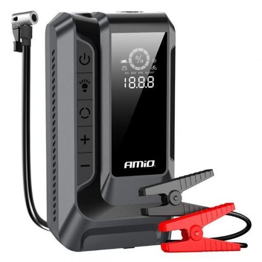 Jump startér 4V1 booster, kompresor, LED svítilna, 12V 12Ah 1600A