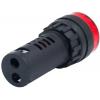 Kontrolka LED 230 V, 29 mm, AD16-22SM, červená s bzučákem