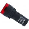 Kontrolka LED 230 V, 29 mm, AD16-22SM, červená s bzučákem