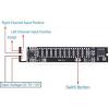 VU metr modul h_m480c, 2× 12 LED, 7–12 V DC