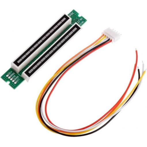VU metr modul h_m480c, 2× 12 LED, 7–12 V DC