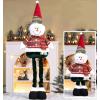 Teleskopická vánoční figurka sněhuláka h_v767, 35–87 cm, polyester
