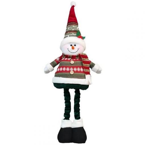 Teleskopická vánoční figurka sněhuláka h_v767, 35–87 cm, polyester
