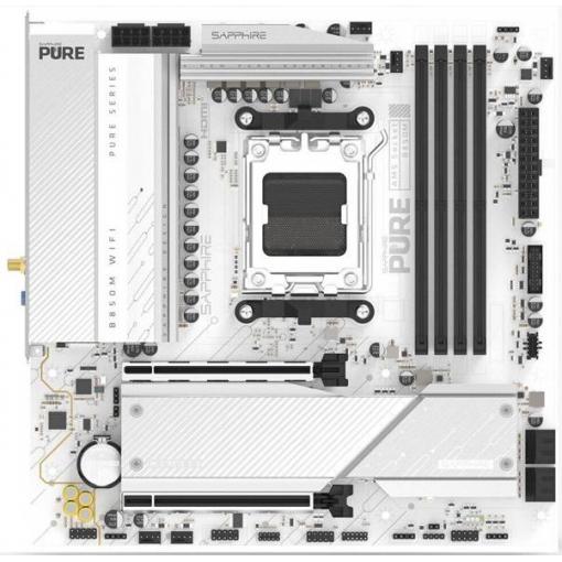 Sapphire 52123-02-40G Základní deska Socket (PC) AMD AM5 Tvarový faktor Micro-ATX Čipová sada základní desky AMD® B850