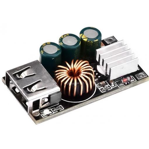 Step-down měnič 10-30V na 5V/3A, USB-A QC3.0, 37×20×8 mm