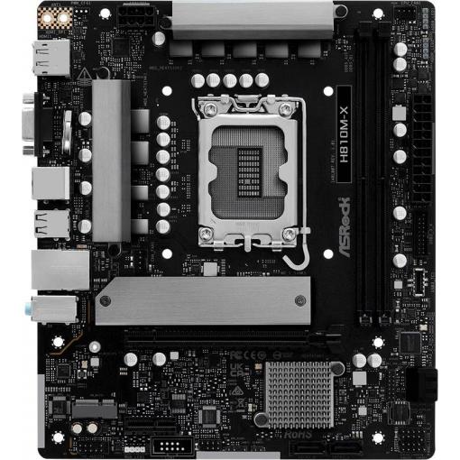 ASRock H810M-X Základní deska Socket (PC) Intel® 1851 Tvarový faktor Micro-ATX Čipová sada základní desky Intel® H810