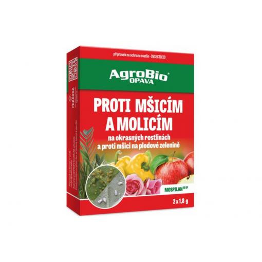 Přípravek proti mšicím a molicím AGROBIO PROTI (Mospilan) 20 SP 2x1,8g