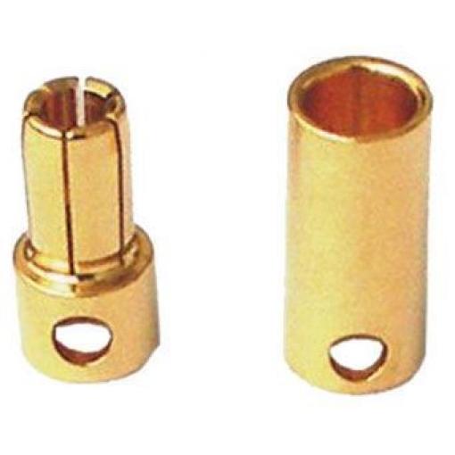 Banánek a zdířka 6 mm, neizolovány, pružinový konektor