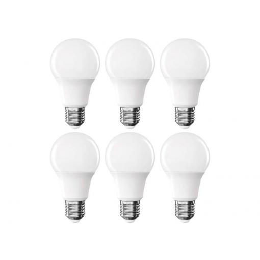 Žárovka LED E27 8,8W A60 bílá přírodní EMOS ZL5F48.6 6ks