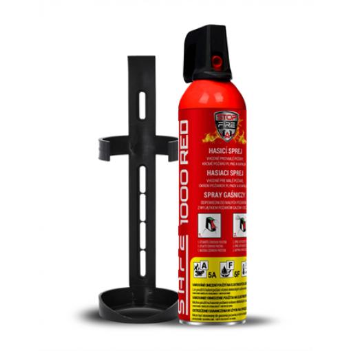 Hasicí sprej SAFE 1000 RED 1000ml pěnový + držák 100C