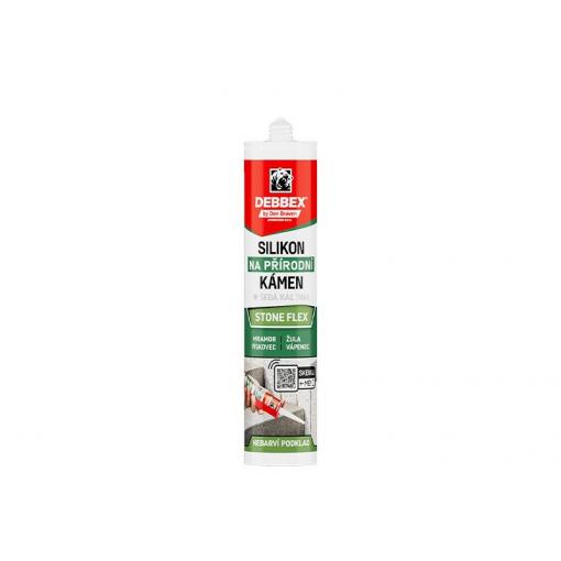 Silikon na přírodní kámen DEBBEX Stone Flex šedý 280ml