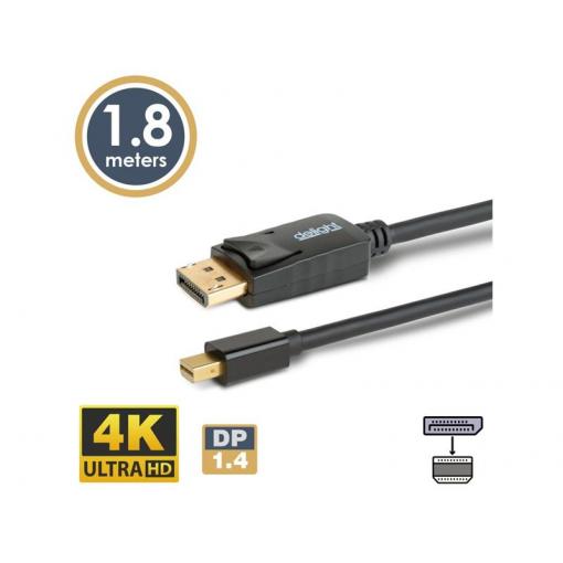 Kabel DELIGHT 20336B Mini DisplayPort 1,8m 4K