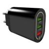 Síťový adaptér, nabíječka USB-A - 3x, QC 18W, černý