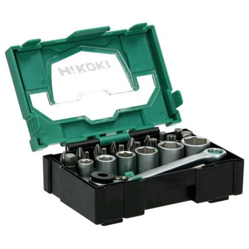 HiKOKI 40030020 sada bitů, profil T, plochý, křížový PH, křížový PZ, šestiúhelník, 1/4