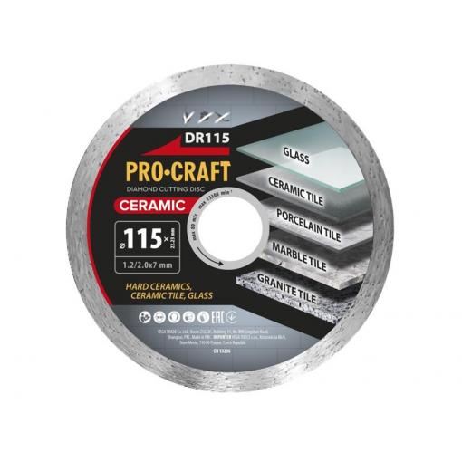 Kotouč řezný diamantový 115mm PROCRAFT DR115 Ceramic