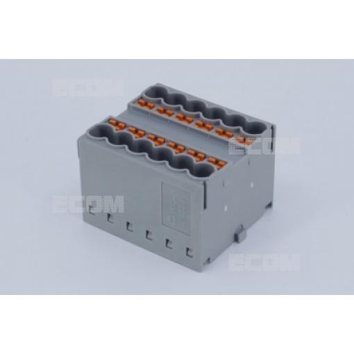 Svorkovnice DPD2.5-12P-11-00Z(H), 12 kontaktů, 690 V / 24 A, na DIN lištu