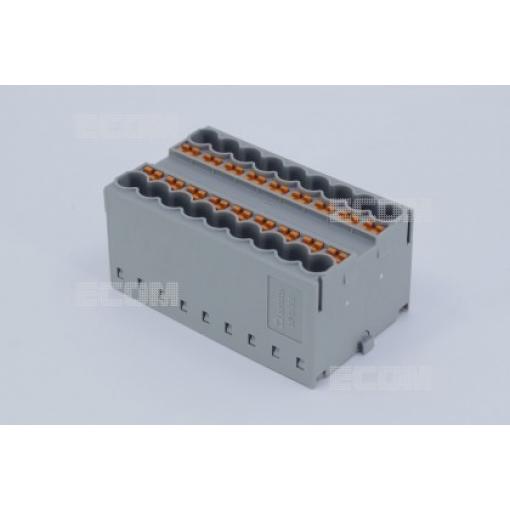 Svorkovnice DPD2.5-18P-11-00Z(H), 18 kontaktů, 690 V / 24 A, na DIN lištu