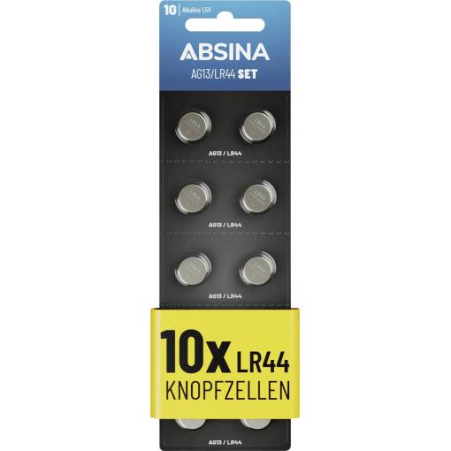 Absina knoflíkový článek AG 13 1.5 V 10 ks alkalicko-manganová