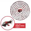 Einhell TE-AG 18/125-2 Li - Solo 4431168 Akumulátorová úhlová bruska 125 mm, bez akumulátoru, bez nabíječky, 2.5 Ah