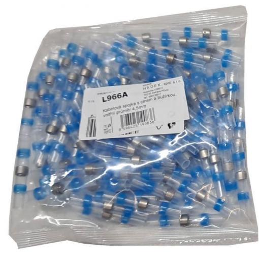 Kabelová spojka s cínem a bužírkou 4,5 mm, 1,5–2,5 mm², balení 100 ks