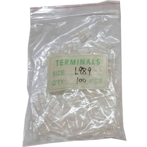 Krytka izolační na faston 4 mm, hrdlo 2,8 mm, 100 ks