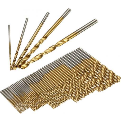 Sada vrtáků HSS Titan 50 ks, průměr 1–3 mm